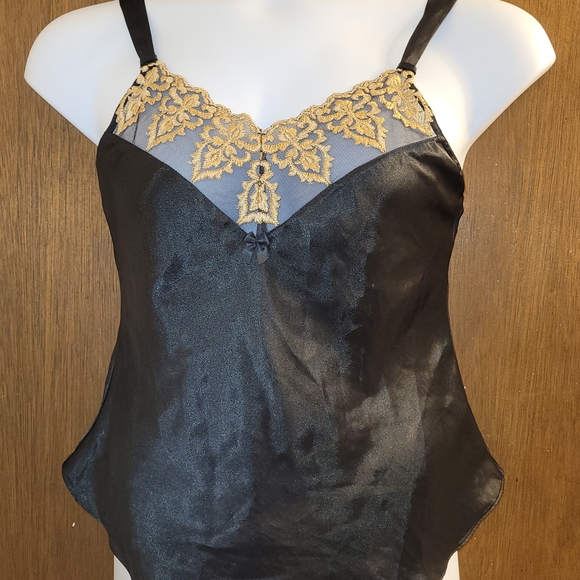 Secret Treasures Other - Black and Gold‎ Lace Camisole
